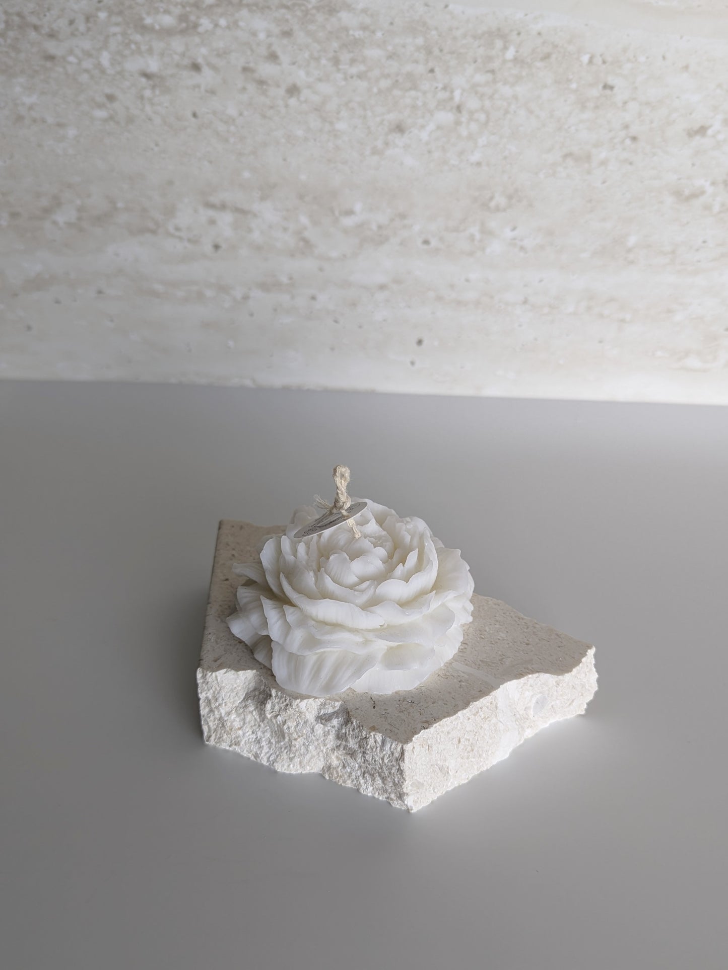 Peony Flower Candle