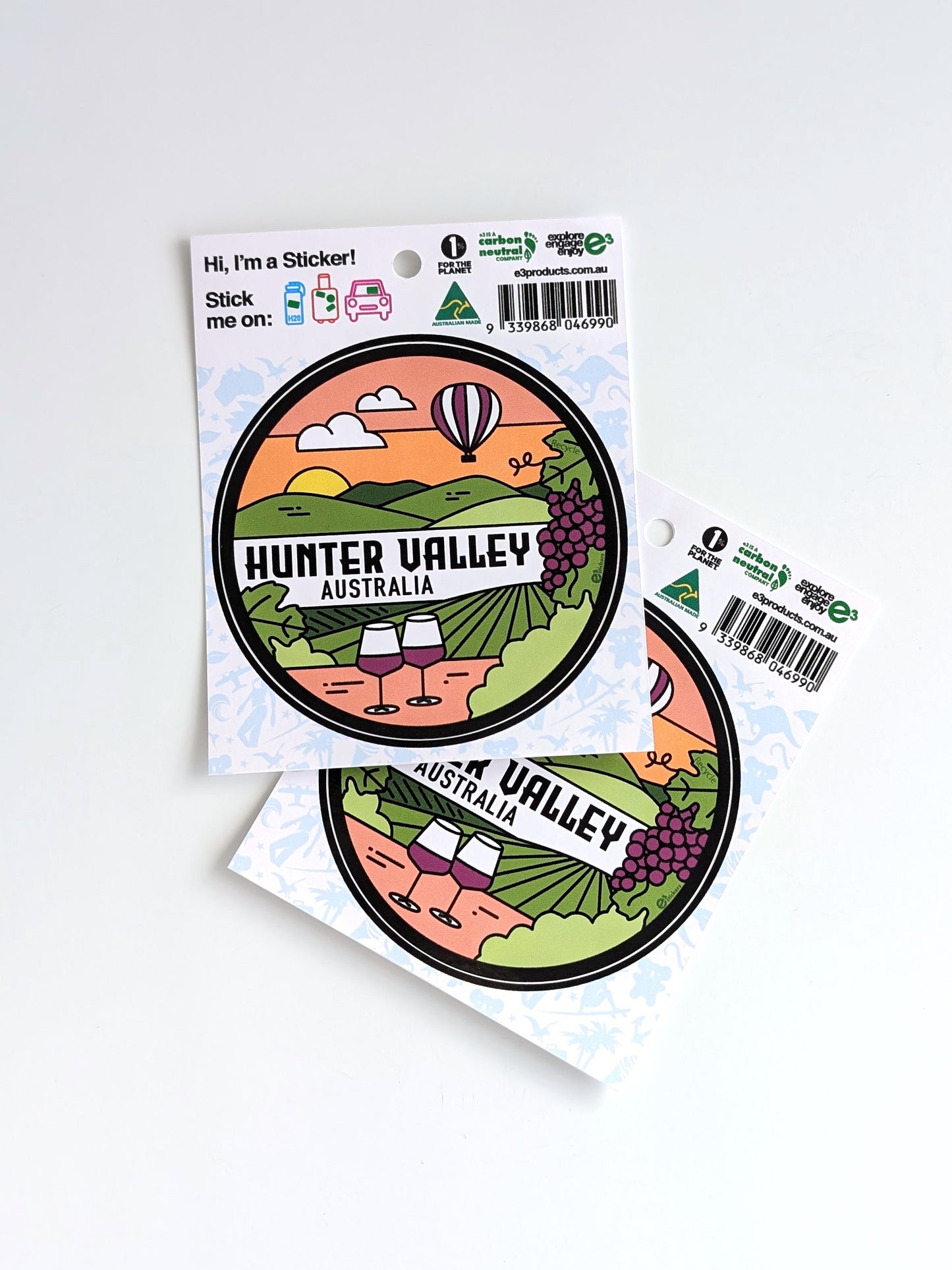 Hunter Valley Round Sticker