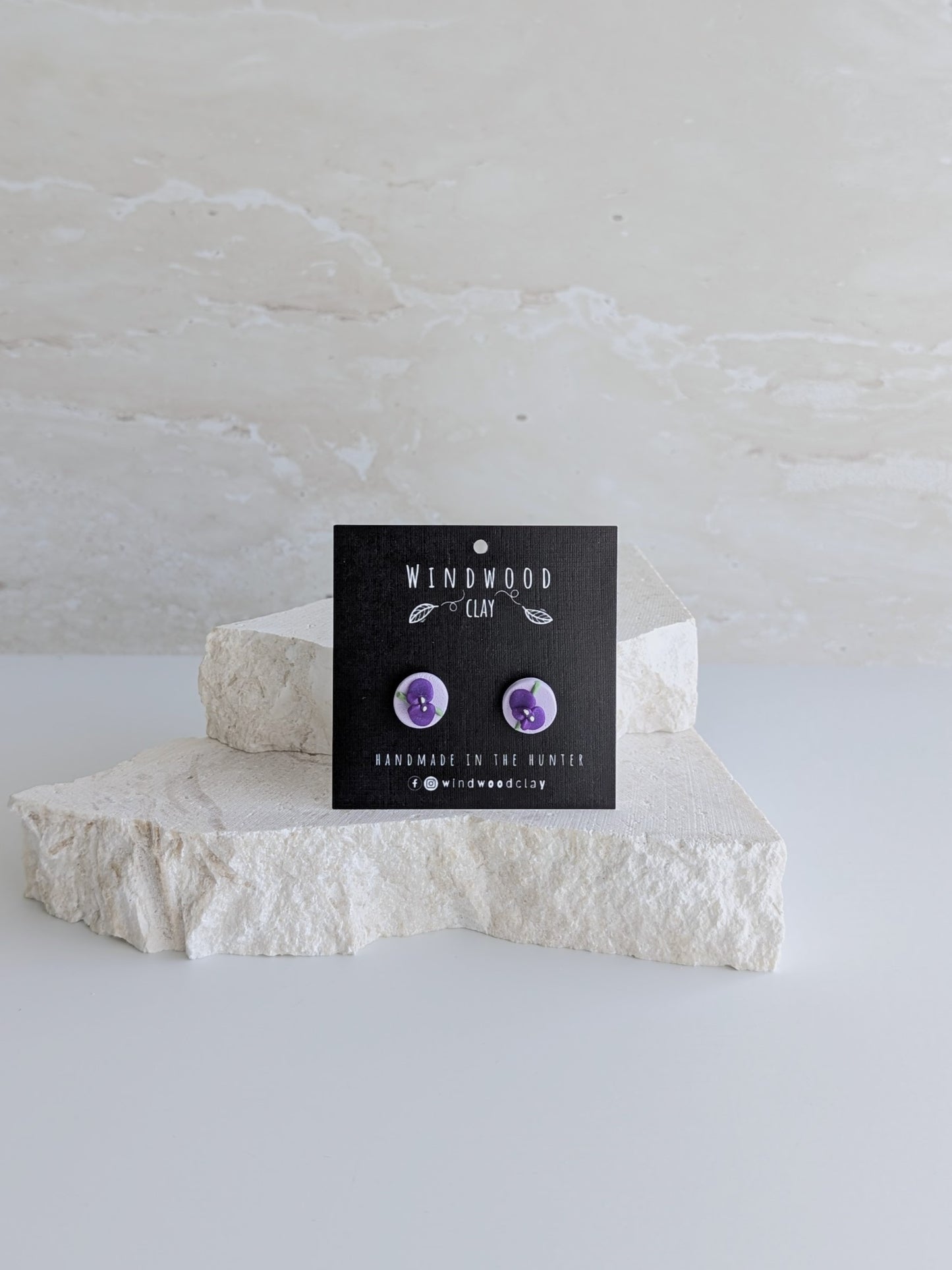 Clay Stud Earrings