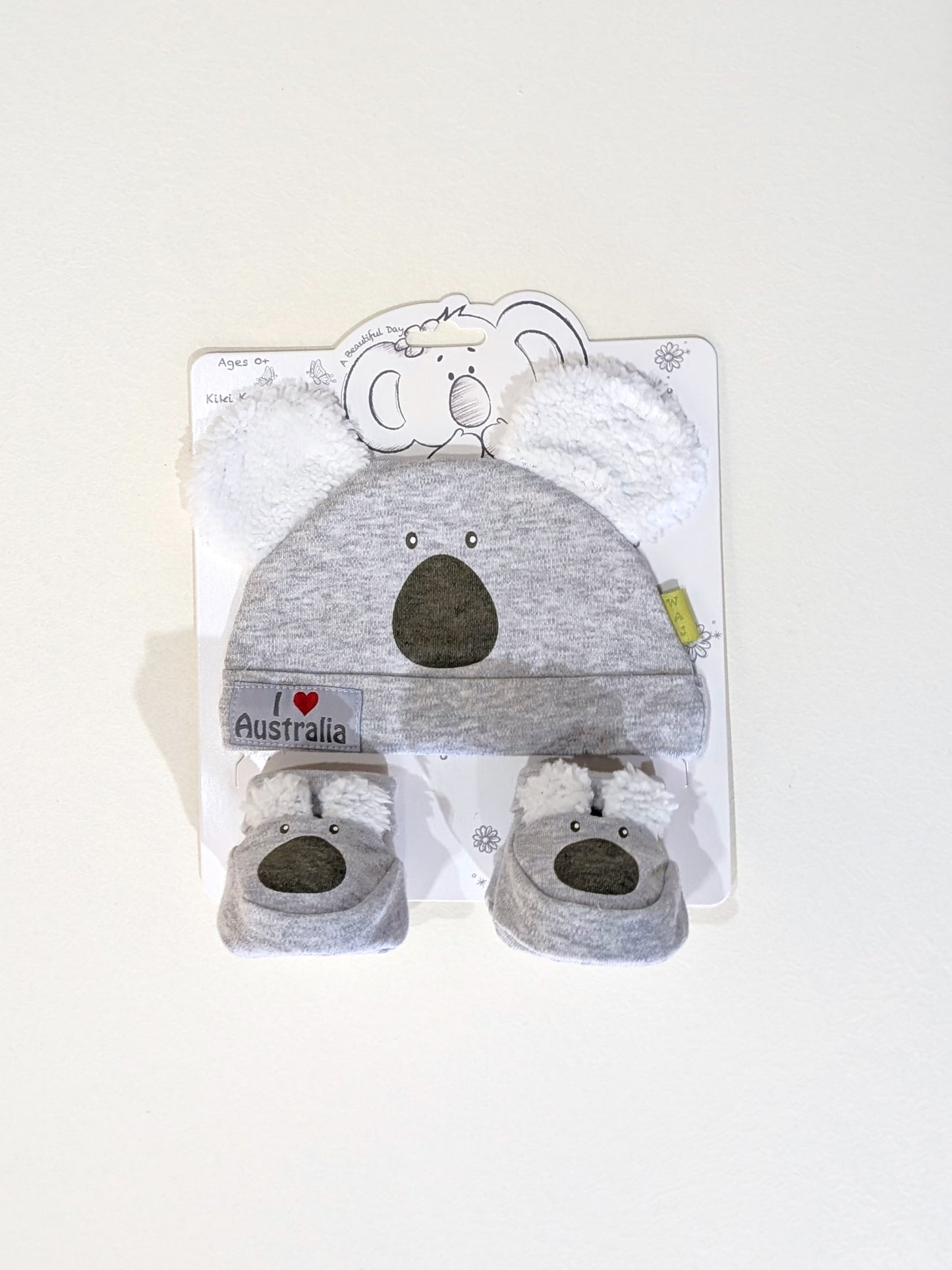 Koala Hat and Bootie Set