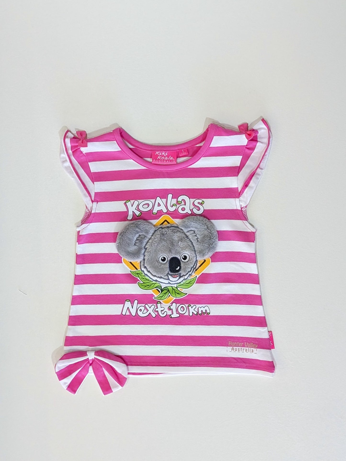 3D Koala Pink Road Sign T-Shirt