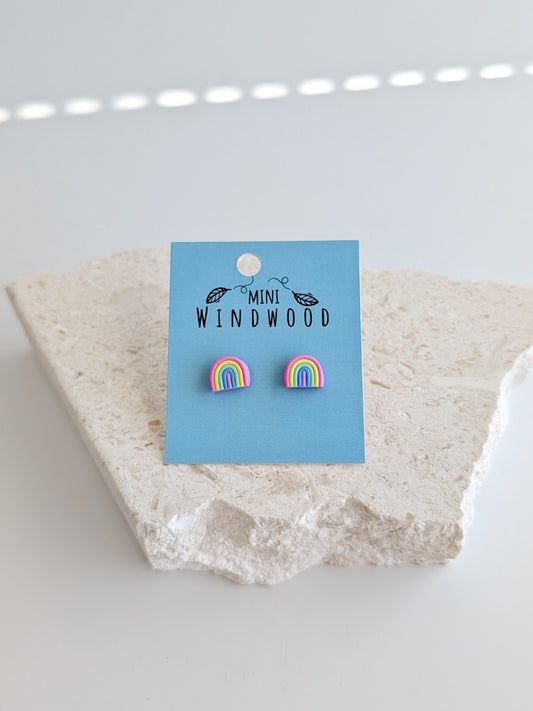 Mini Clay Stud Earrings