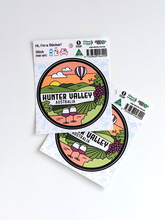 Hunter Valley Round Sticker