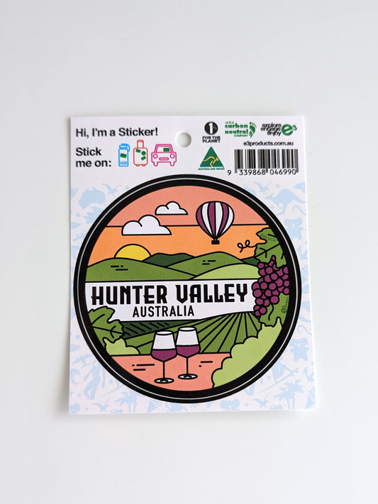Hunter Valley Round Sticker