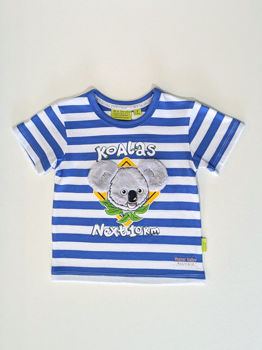 3D Koala Blue Road Sign T-Shirt