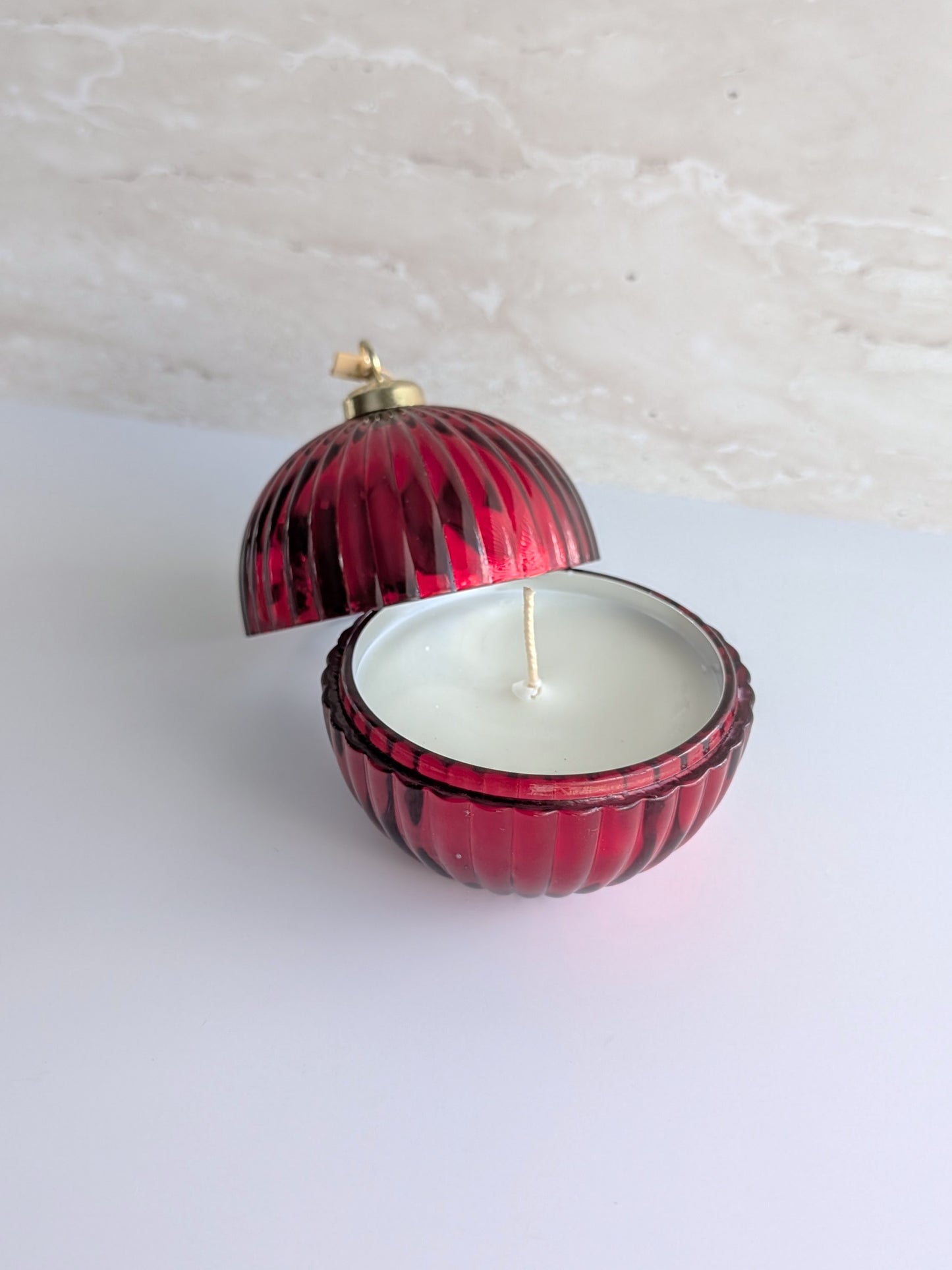 Large Christmas Bauble Candle