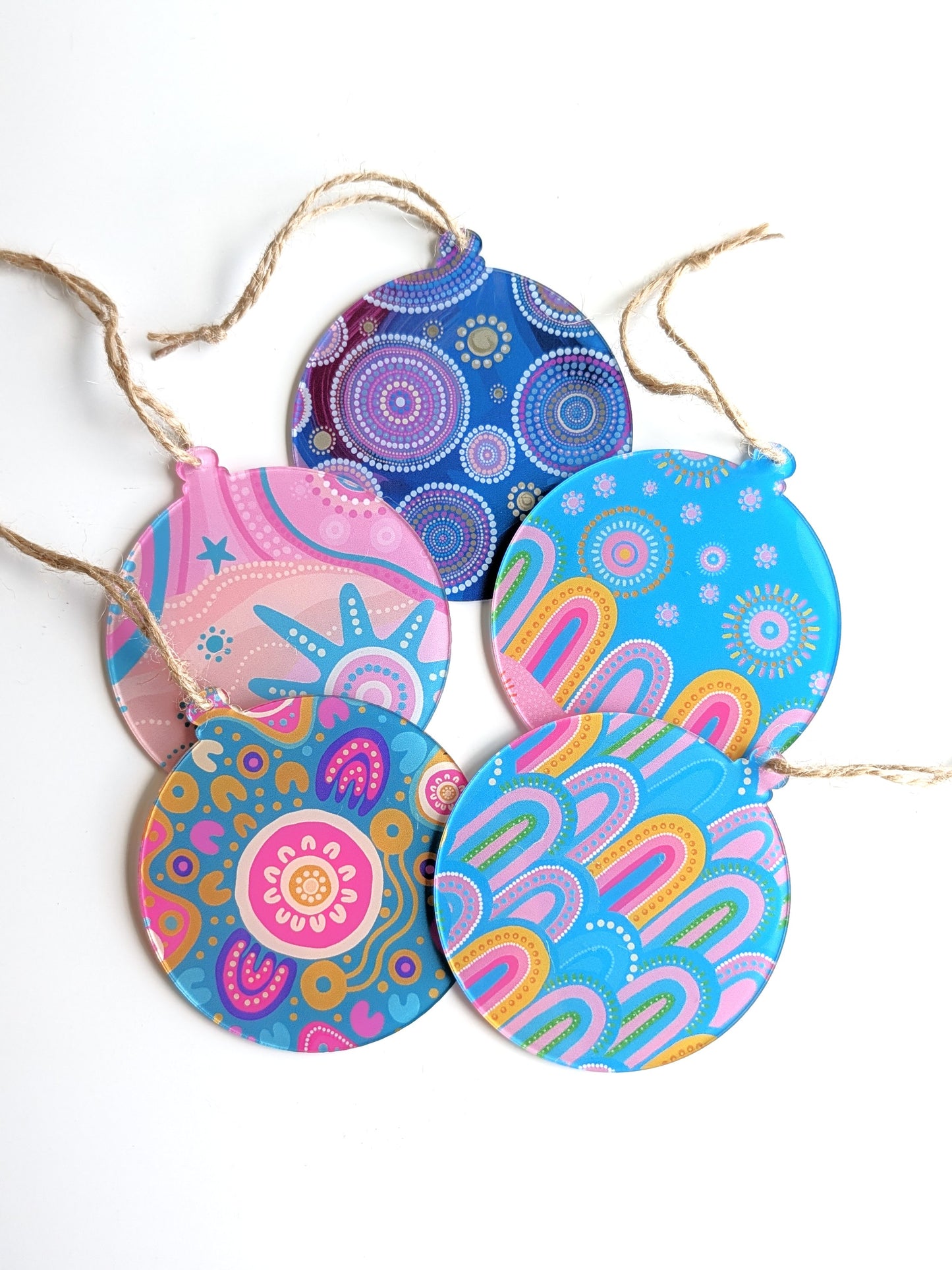 Dhiiyaan - Flat Printed Large Ornament (5-pack)