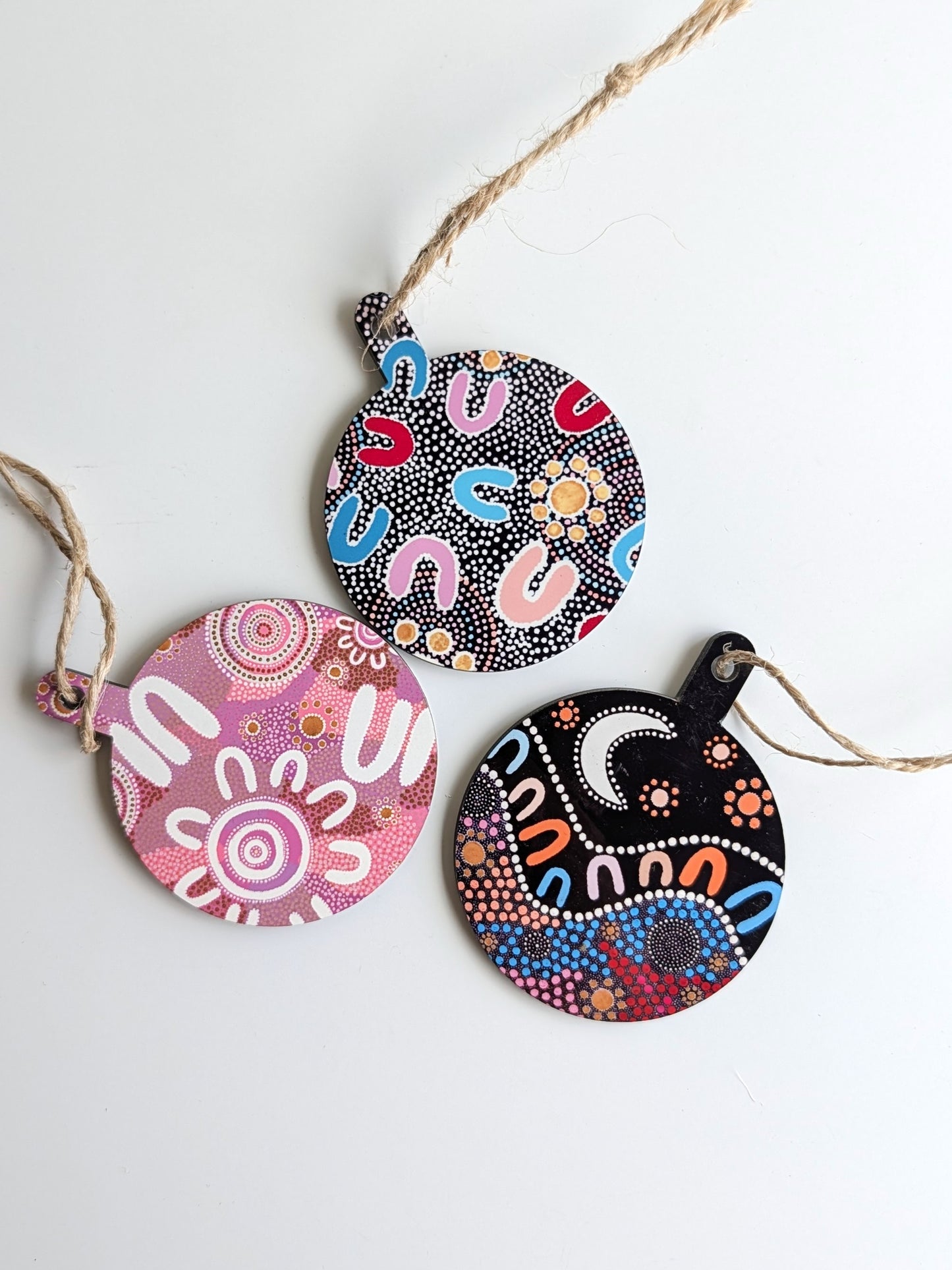 Dhiiyaan - Flat Printed Small Ornament (3-pack)