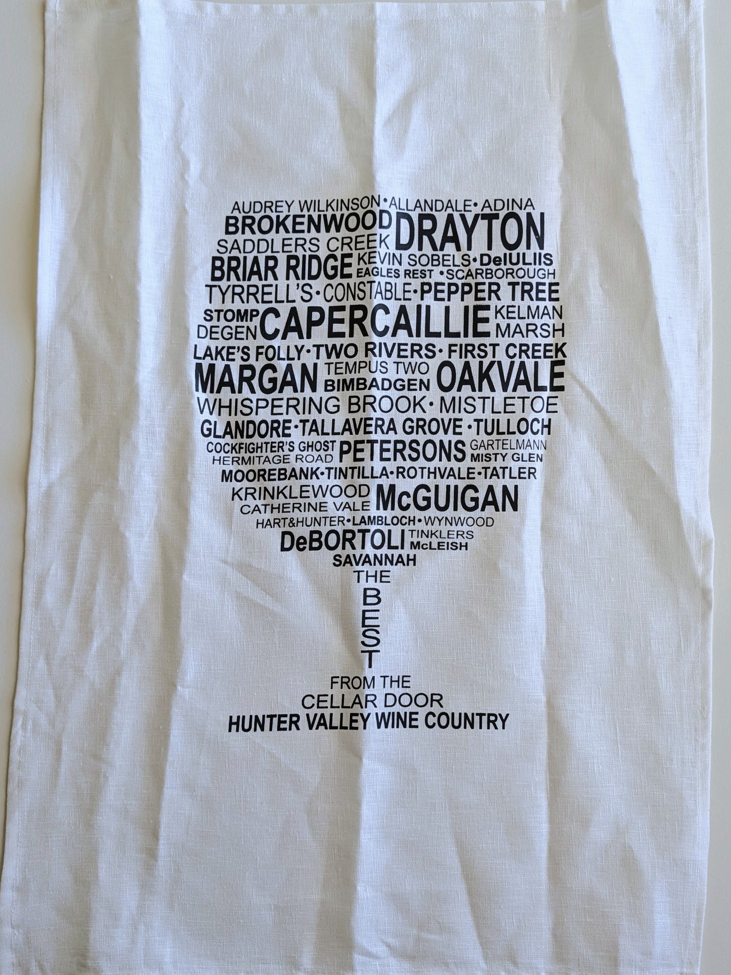 Handprinted Tea Towel