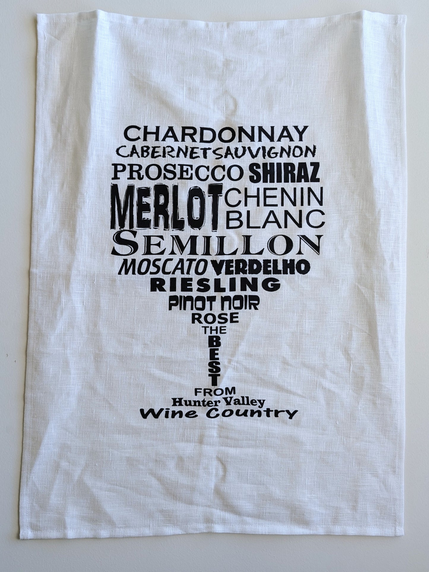 Handprinted Tea Towel