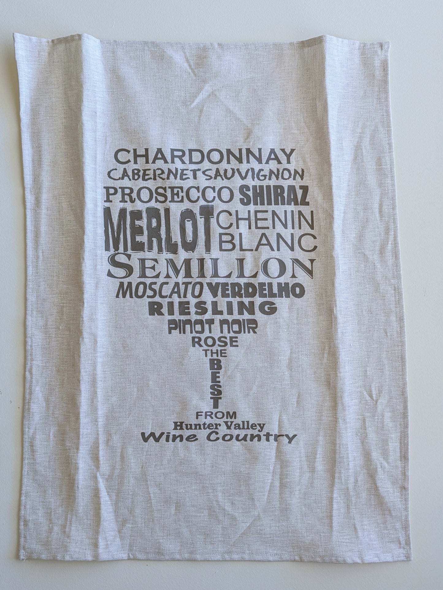 Handprinted Tea Towel
