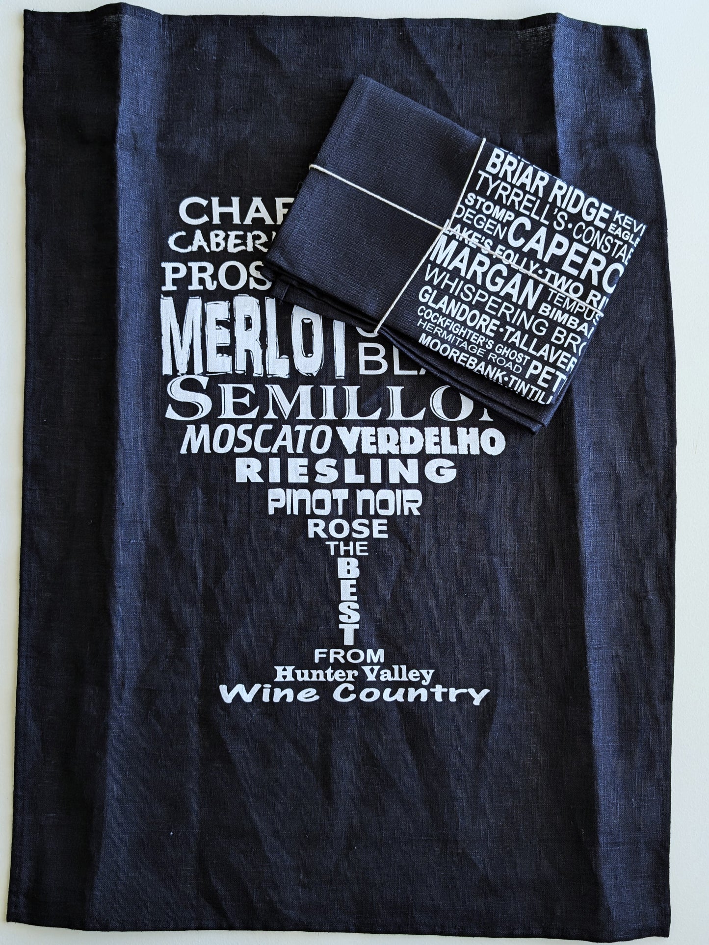 Handprinted Tea Towel