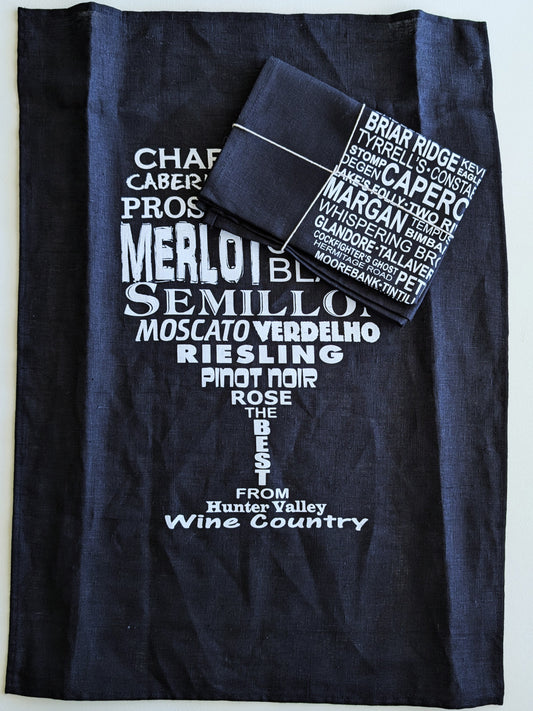 Handprinted Tea Towel